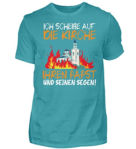 T-shirt pour homme vêtement à message allemand bleu piscine taille M