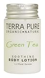Terra Pure Green Tea Lotion | 1.2 oz. In Jam Jar | Enriched with Organic Honey And Aloe Vera | (Case...