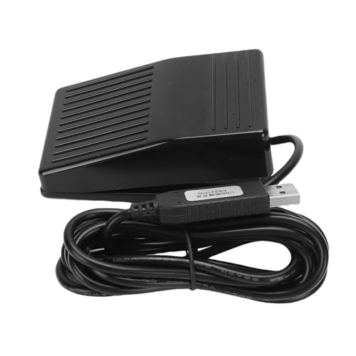 Interruptor de pedal USB para transcripción y videojuegos ergonómico 3