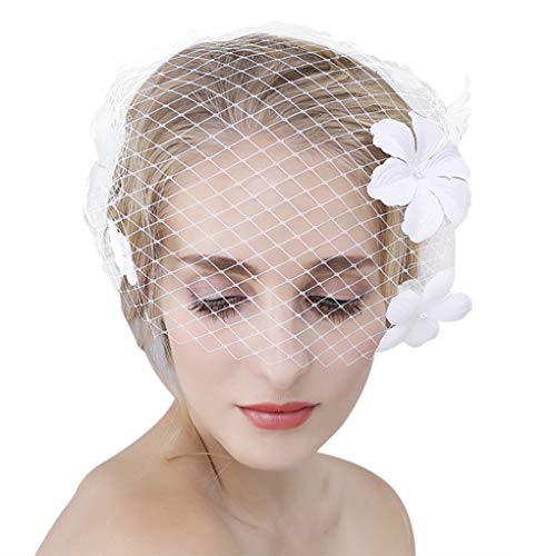 Purfun Women Mesh Veils Bridal Birdcage Veil Short Wedding Face Veil With Comb, Gothic Bride Wedding Veil Fancy Dress Party Opera Halloween Costume Headwear Hair Accessory #TOP8