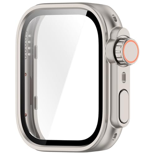 Custodia per smartwatch in vetro pc adatta per orologio Fit 4 Protezione dello schermo integrata Shell antiurto protettiva