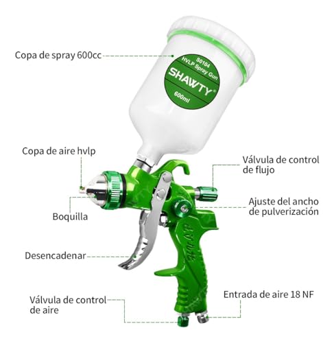Mejores review On-line Pistolas para Pintar interiores - los más vendidos. 17 Imagen adicional