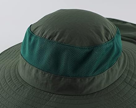 Magracy Vissershoed voor heren, UPF 50 , vissershoed met nekklep, zonnekap, zwart, M-L