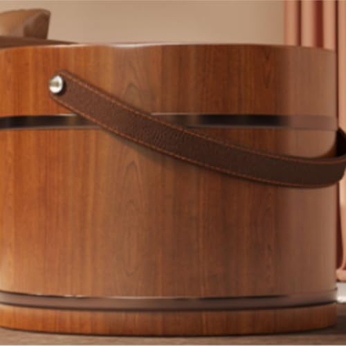 Spa de pies de madera con tapa miniatura 6