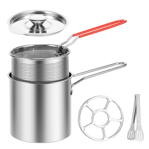 Foribyw Deep Fat Fryer Set with Strainer