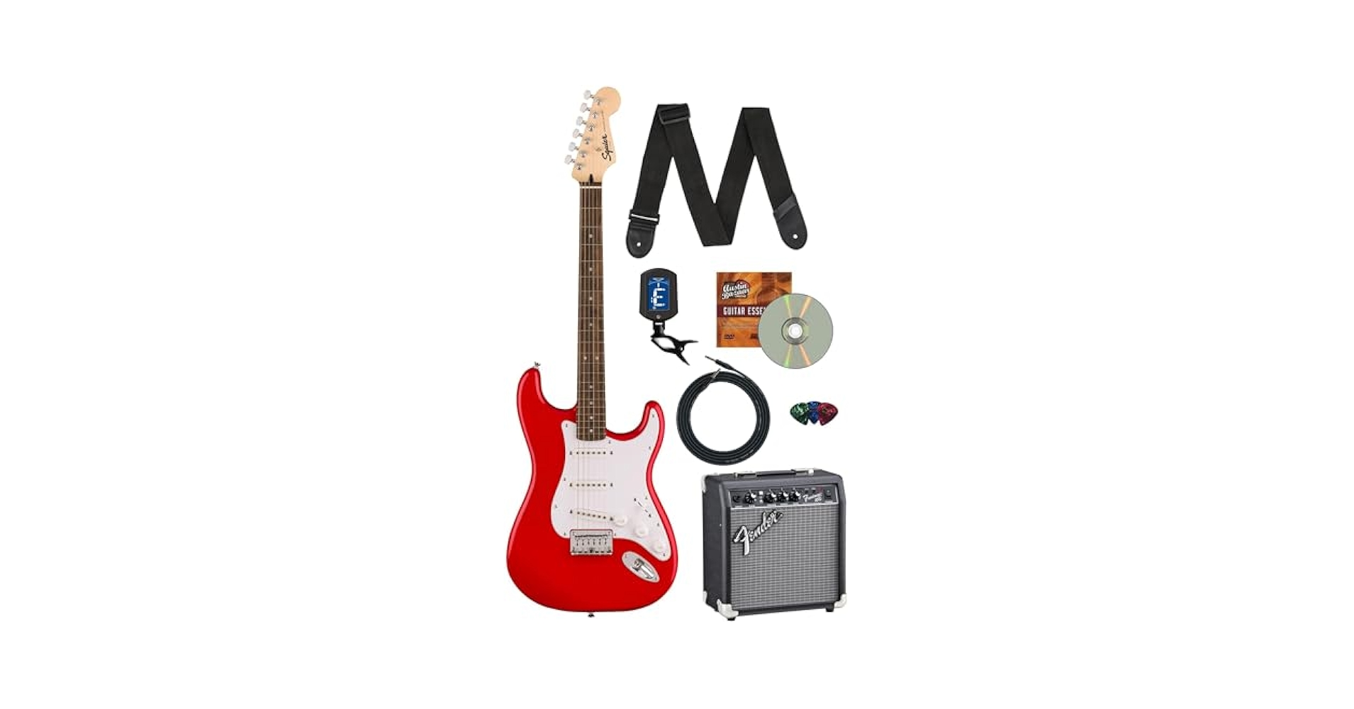 Amazon.com: Fender Squier Sonic Stratocaster HT - Torino Red