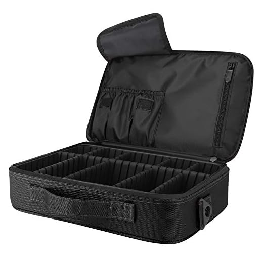 Ulikey Runde Form Schmuckkästchen, Tower Kosmetik Organizer, 4 Ebenen Drehbar Schmuckschatull, Schmuckaufbewahrung für Ringe Ohrringe Halskette,Geburtstag Mädchen Frauen Geschenk (Schwarz) 9 Luxspire Kosmetik Aufbewahrungsbox, Wasserdicht Kosmetikbeutel Reißverschluss Make-up Organizer Verstellbar Mädchen Schultergurt Etui Oxford Aufbewahrungstasche für Damen Maskenbildner - Schwarz