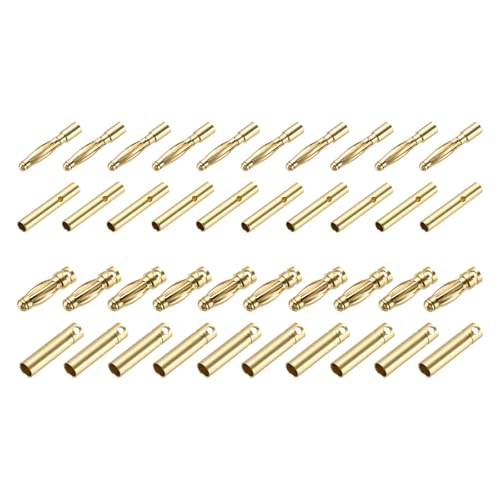 MECCANIXITY 20 pares conectores Banana 2mm/3mm macho hembra miniatura 1