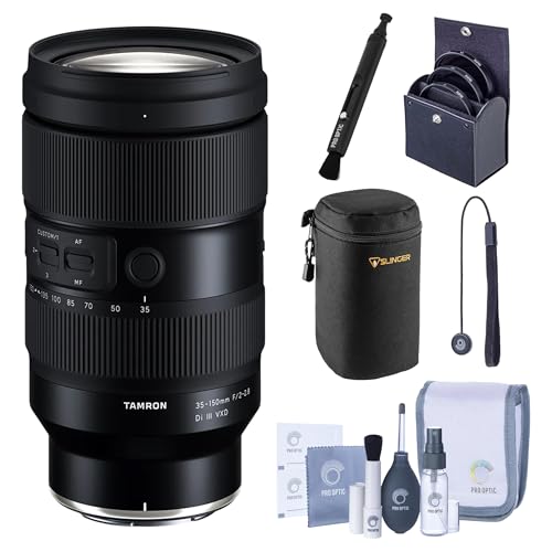 Tamron 35-150mm f/2-2.8 Di III VXD Lens for Nikon Z, Bundle with Filter Kit, Soft Lens Case and Cleaning Kit, Lens Cap Tether, 6-Year Limited Warranty