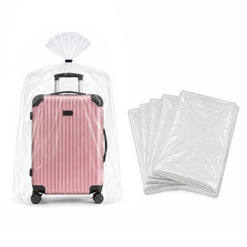 Image of Storite 10PCs Large Tranparent LDPE Plastic Trolley Cover 30 x 50 in
