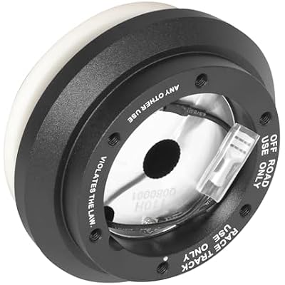 NRG Innovations NRG-SRK-110H Racing Style, Steering Wheel Quick Release Short Hub Adapter, 6 X 70mm Bolt Pattern, Black Body