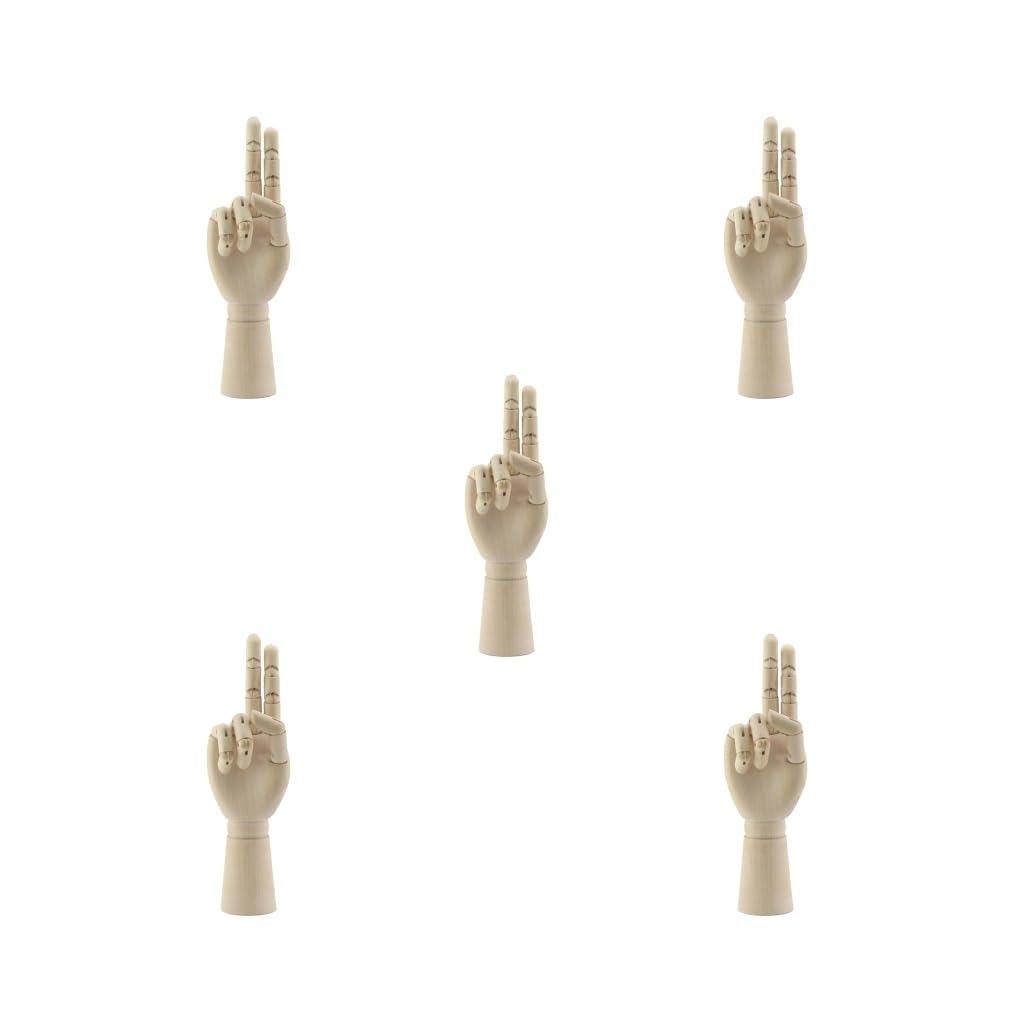 5 Set 18cm Holz Schaufensterpuppe Hände Kinder Rechtshänder Modell Skizzieren Zeichnen Hand