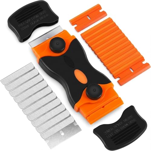 Mister Rui 2-in-1 Replaceable Razor Blade Scraper Tool with 10