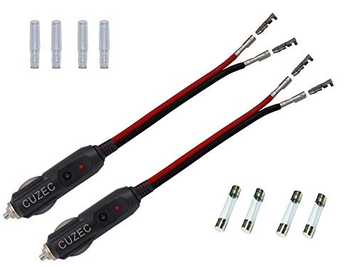 Cuzec (2-Pack 12V Cigarette Lighter Power Adapter #TOP5