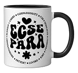 Groovy Early Childhood Special Education SPED ECSE Para Ceramic Mug, Black/White