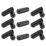 Kisangel 15pcs Tent Pole Cap Rubber Protective Covers Rubber Tent Stakes End Caps for Hiking Walking Stick Tips Protection End Cap Clear Tip Protector Cover Rubber Cap