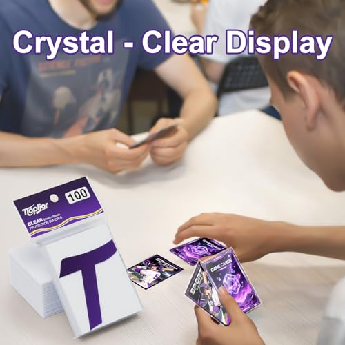 1600 Count Card Sleeves for Trading Cards, Clear Penny Sleeves 66 x 91mm, Soft Card Protectors, Acid-Free & Non-PVC Card Sleeves for MTG, TCG, Baseball Cards, Sports Cards & Game Cards — view 5
