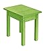 Recycled Plastic Small Side Table, Kiwi Lime, 17" L x 17" W x 17" H