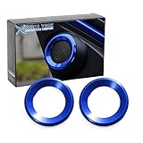 x xotic tech 2pcs A-Pillar Door Audio Speaker Ring Surrounding Ring Decoration Covers Compatible with Honda Civic 10th 2016-2021 (Blue)