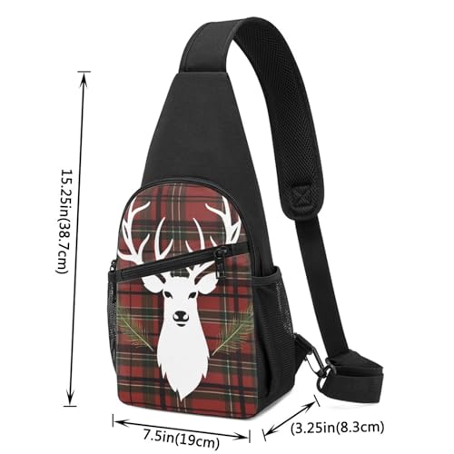 Mochila Sling Crossbody Negro Unisex 7.5x3.25x15.25" miniatura 2