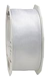 STILVOLLE FESTE: Sowohl als Tischdeko zur Hochzeit, Babyparty, Kommunion, Geburtstag, zum Basteln edler Einladungen oder zarter Schleifen, das 40 mm Band ist stets ein Deko-Highlight.