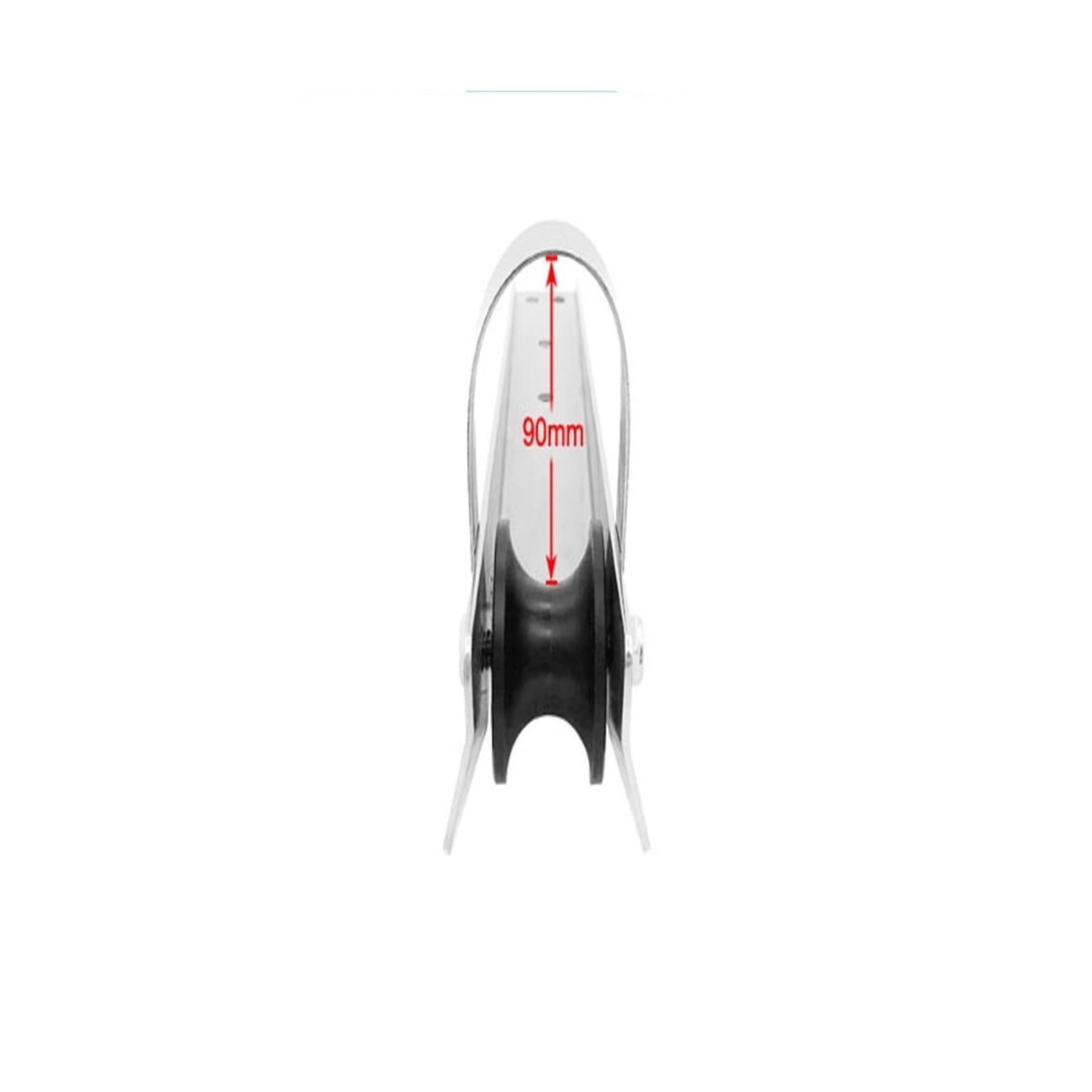 Sprzęt morski, Marine 390mm Stal nierdzewna 316 Wspornik rolki kotwicy dziobowej łodzi Wałek do podnoszenia jachtu z gumowym kołem Stała kotwica Akcesoria do łodzi do łodzi, jachtu, kampera