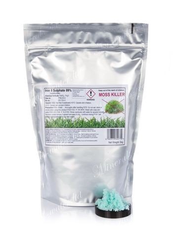2kg Iron Sulphate heptahydrate 99% pure★Moss killer★LAWN FERTILISER LAWN GREENER★Make sure to checkout with minerals-water to get what's on the picture★
