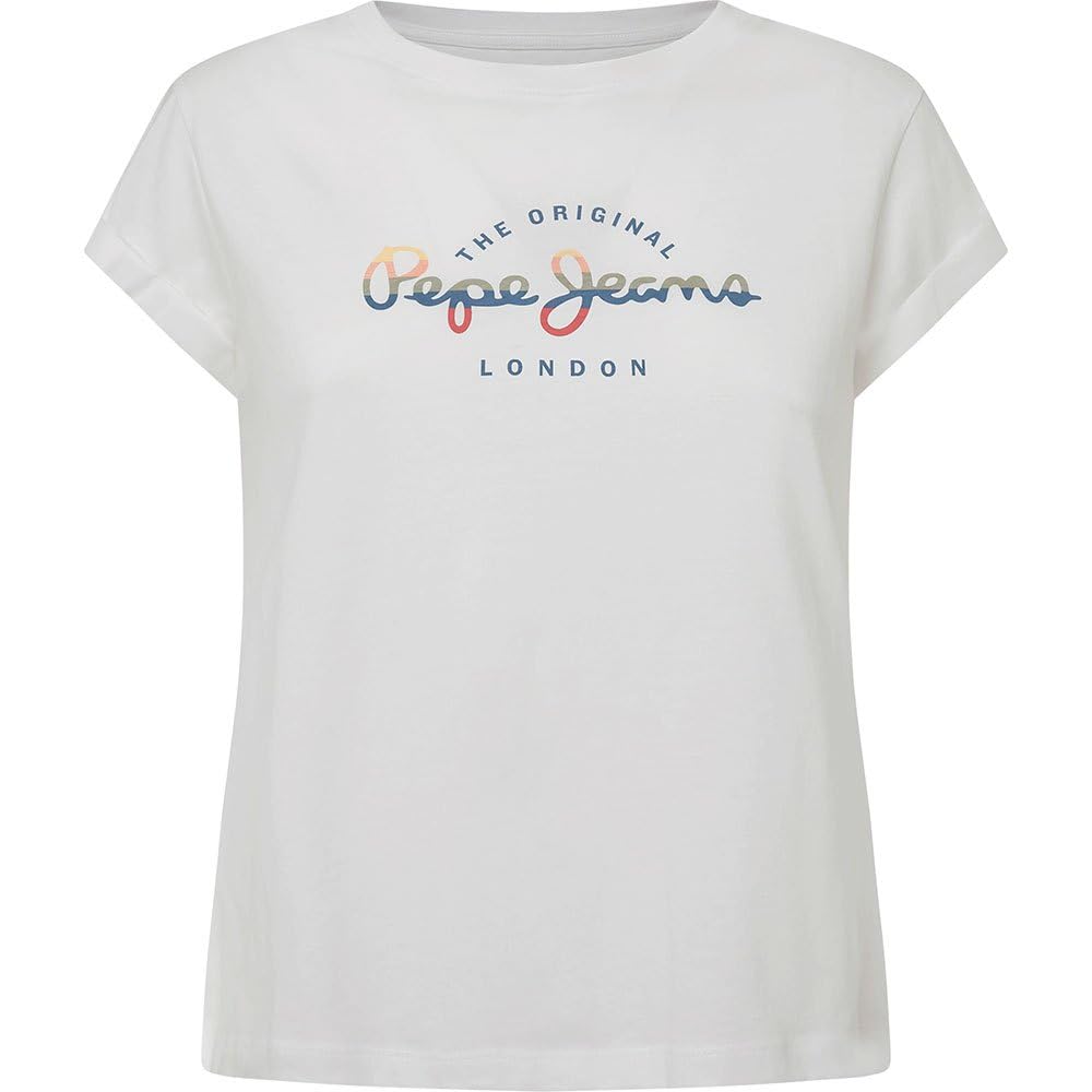 Pepe Jeans Evette, Camiseta Mujer, White (White),