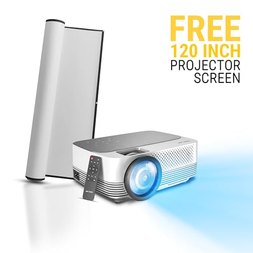 Ant Esports View 511 Multimedia LED Projector - Daisy White | 720P Native & 4K Support I 1200 Lumens I Remote Control I AV/HDMI/USB I Upto 120" Max... - Image 5