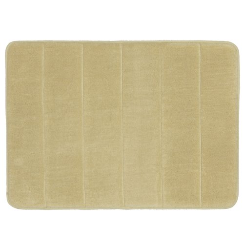 Mohawk Home Luxurious 17-Inch by 24-Inch Memory Foam Bath Rug, Butter Pecan