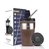 travel mug nespresso review [Perfekte passt] – die einhändige Kaffeetasse liegt gut in der Hand und passt in die meisten Autohalter und alle Kaffeemaschinen. Perfekt für Zuhause, Büro, Schule, Reisen, Radfahren, Picknick oder an jedem anderen Ort.