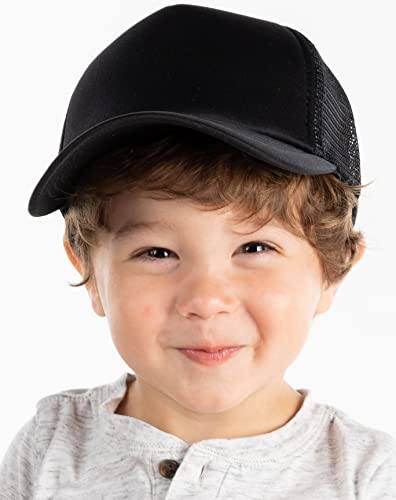 Funky Junque Kids Trucker Hat Adjustable Snapback Mesh Cap - Retro High Crown Style for Boys & Girls4