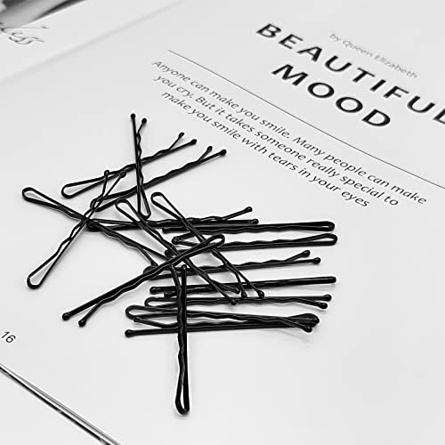 400 Pcs 2 Inch Hair Bobby Pins Black,Secure Hold Fine Hair Pins For Women,Invisible Wavy Hair Clips Bulk With Clear Boxes,Metal Hair Clips For All Hair Styling #TOP4