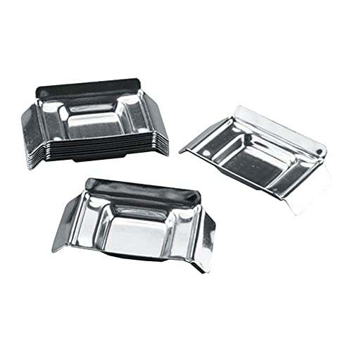 MMLFX 10pcs Stainless Steel Sample Embedding Box Bottom Mold Paraffin Embedding Mold Experiment Chemistry Equipment Laboratory Tools (Size : 24x24x7mm)