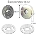 Ardour Van BALABALA 50 Sets 18mm Silver Tone Magnetic Buttons Snap Clasps for Handbag Purses Bags Clothes Leather Sewing Craft DIY
