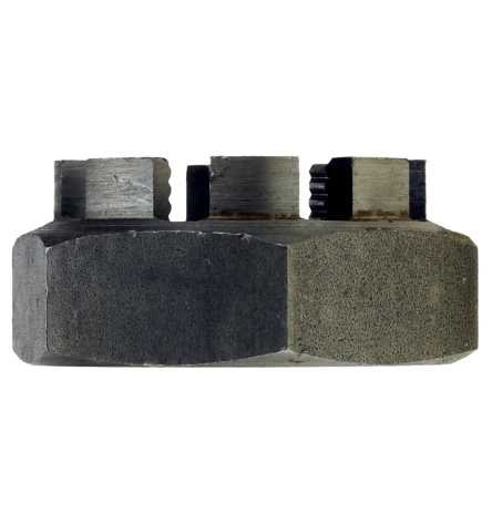 Reidl Kronenmuttern niedrige Form M 30 x 2 mm DIN 979 04 Au (Stahl - gedreht) blank 10 Stück