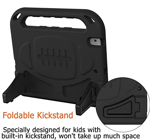 Ledniceker Kids Case For Ipad 9.7 2018/2017 & Ipad Air 2 - Built-In Screen Protector Shockproof Handle Friendly Foldable Stand Kids Case For Ipad 9.7 2017/2018 (Ipad 5&6) & Ipad Air 2 2014 - Black #TOP7