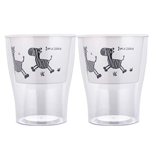 Doitool Small Terrarium 2Pcs Self Watering Planter Pot Square Lazy Flower Pot Home Decor Container For Succulents African Violets ((Super Large Size Zebra Pattern) Round Glass Vase #TOP3