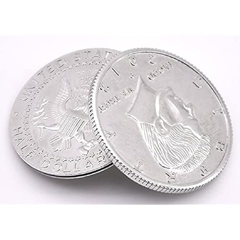 SUMAG Magic Tricks Magnetic Flipper Coin Butterfly Coin(USD half Dollar Copy) Magician Accessories Close Up Props Gimmick Appear Magia Cover