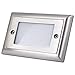 (Case of 4) Nora Lighting NSW-672/30BN Mia LED Step Light with Lens - Brushed Nickel