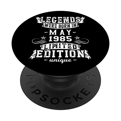 Cumpleaños Mayo 1985 Edición Limitada Regalo Legend May PopSockets PopGrip Intercambiable
