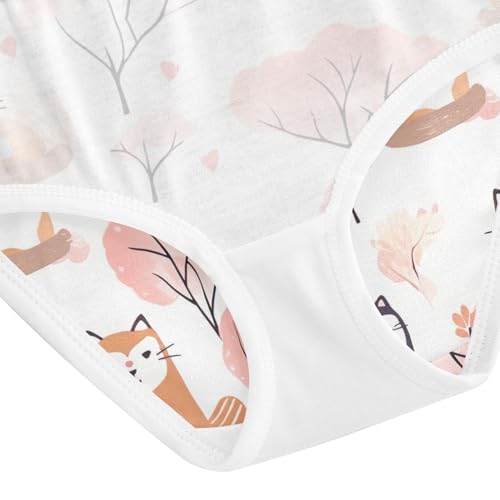 Cats Toddler Cotton Underwear, Girls Cotton Underwear, 2T–8 Years4