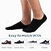COOVAN Mens No Show Socks Casual Cotton Non-Slip Basic low Cut Short Loafer Invisible Sock 7 Pairs