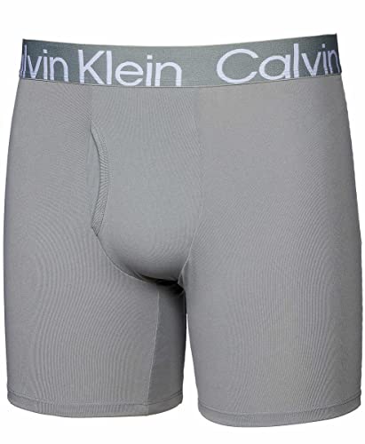 Calvin Klein Boxer Brief Micro Rob Soft Micro Fiber Functional Fly Moisture Wicking All Day Comfort Logo Waist Band ( 3 Pack) (Black Dark Grey Light Grey)4