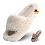 ☁️ ENDLICH WARME FÜSSE: Unsere Plüsch Hausschuhe für Damen halten Deine Füße spürbar warm und kuschelig und retten Dich vor dem kalten Winter!
