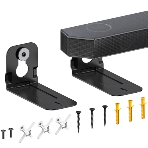 Image of Heavy Duty Soundbar Wall Mount for Samsung HW-Q990F /Q930F /Q900F /Q800F Mount Under or Above TV, Low Profile Floating Design Fits Q990D /Q930D /Q900D /Q800D, Q990C /Q930C /Q900C /Q800C, Q990B /Q930B /Q800B