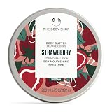 The Body Shop Strawberry Body Butter, 6.75 Oz | Intensely nourishes very dry skin with a non-greasy, non-sticky feel. Leaves skin softer, smoother & glowing