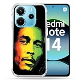 Cokitec Coque Renforcée pour Xiaomi Redmi Note 14 4G Musique Bob Marley 2