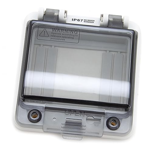 Tapa de accionamiento IP67, marco de montaje con ventana plegable para 4 módulos, módulos de seguridad para distribuidores, máquinas, armarios de control abatibles, 93 x 101 x 28 mm