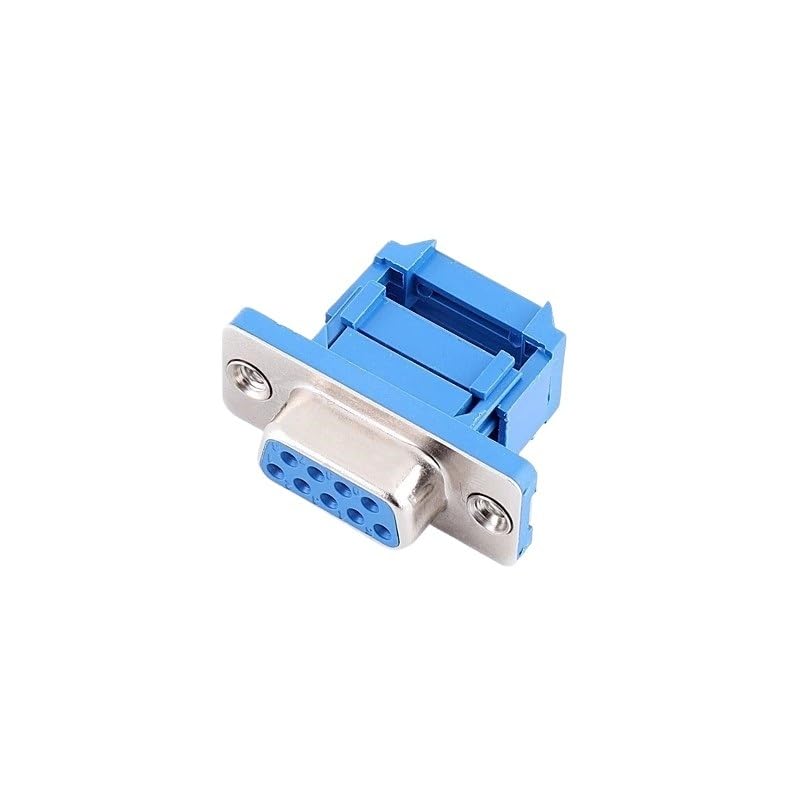 Image of 5PCS DIDC Series DB9 /15 /25 /37 Male /Female Blue Connector Serial Port Socket Connector IDC Crimp Type D-SUB RS232 Adapter(Female,DB15)